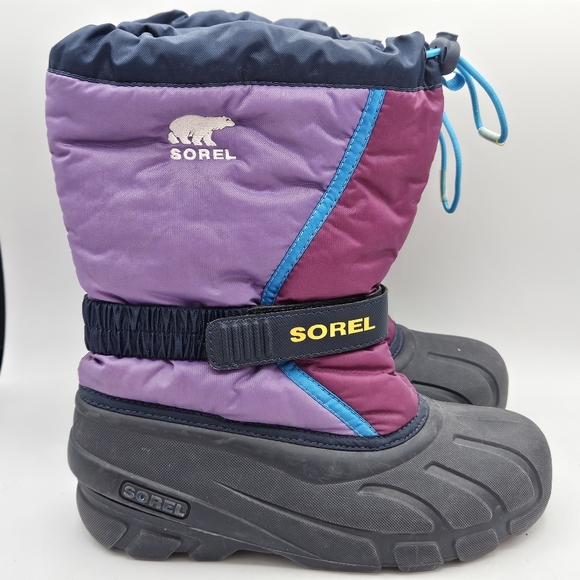 Sorel Flurry kids snow boots size 5 - Picture 2 of 15
